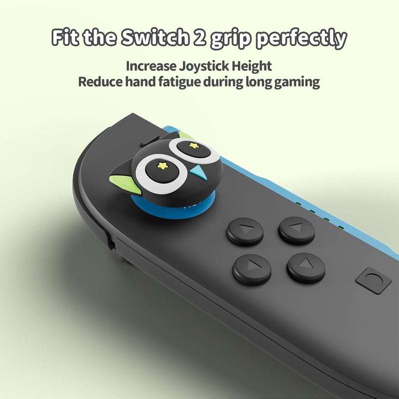 GEEKSHARE Thumb Grip Caps Compatible with Switch 2, Silicone Thumb Grip Caps for Switch 2025, 4pcs - The HEI Series - Image 3